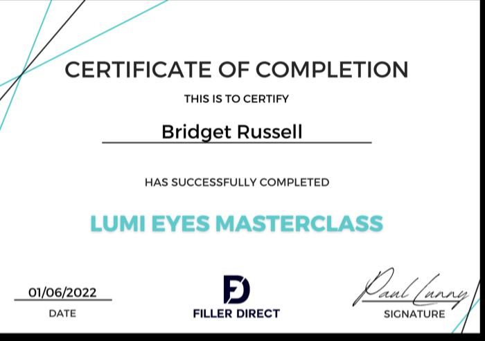Lumi Eyes Qualification Certificate